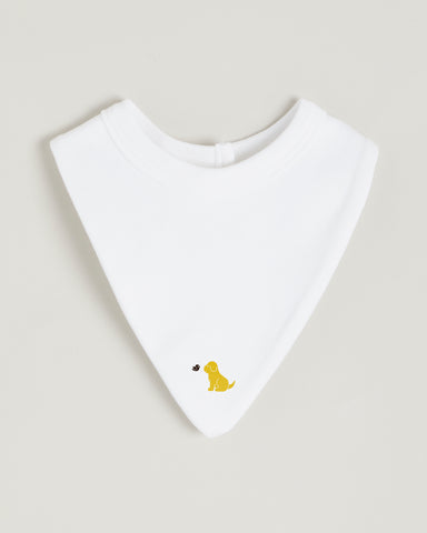 Yellow Puppy Bandana Bib