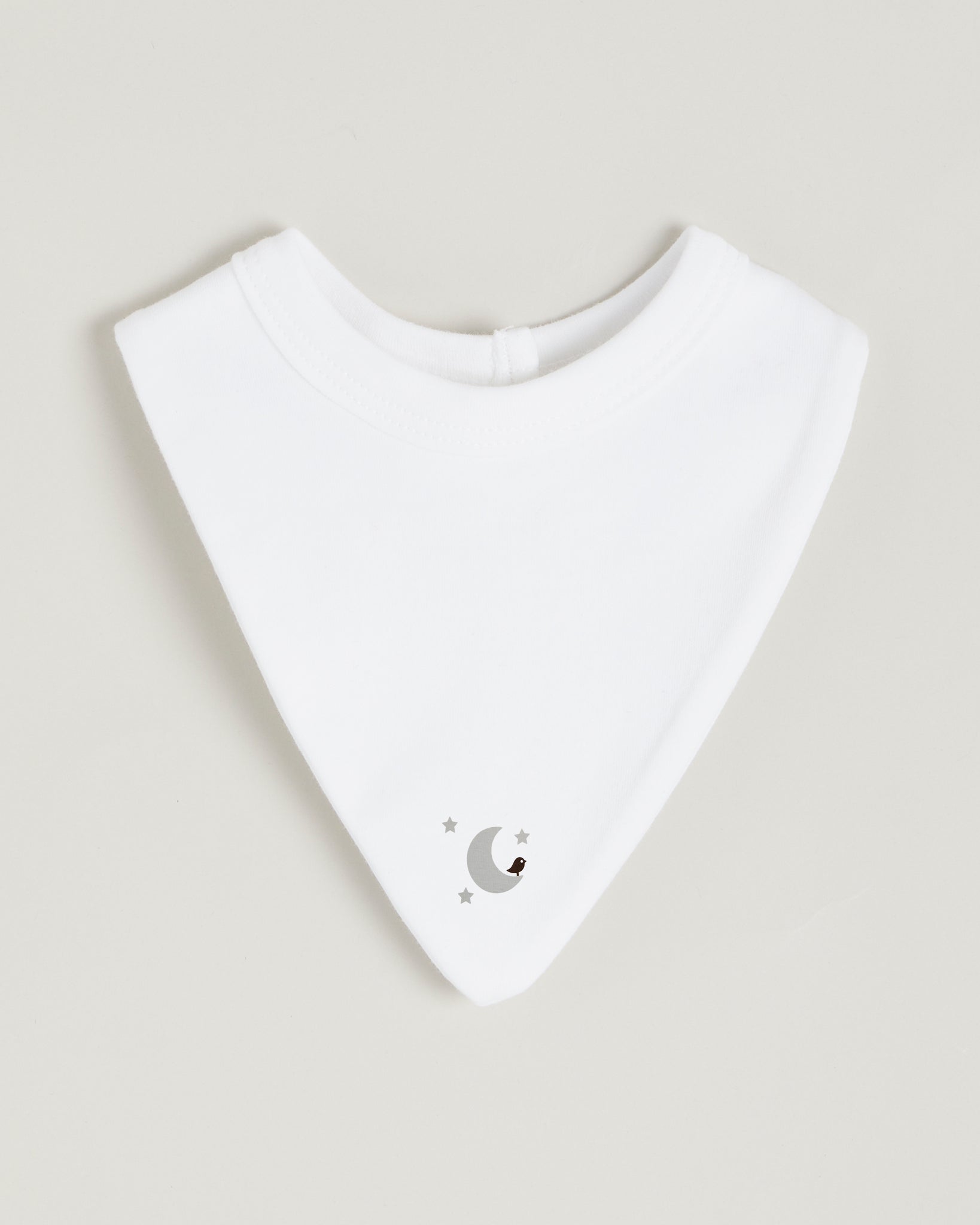Grey Moon Bandana Bib