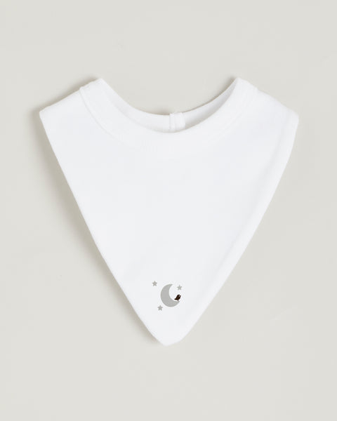 Grey Moon Bandana Bib