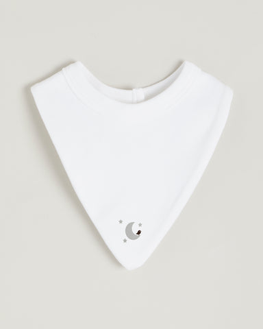 Grey Moon Bandana Bib
