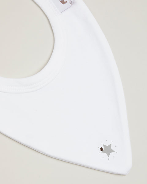 Grey Star Bandana Bib