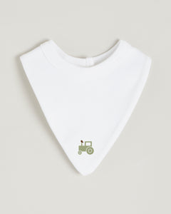 Green Tractor Bandana Bib