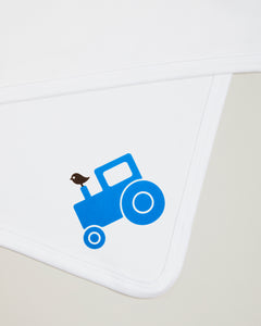 Blue Tractor Blanket