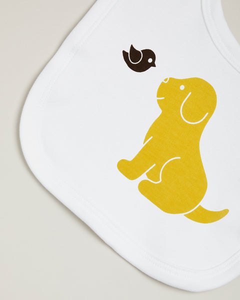 Yellow Puppy Bib