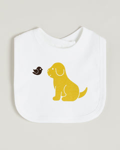 Yellow Puppy Bib