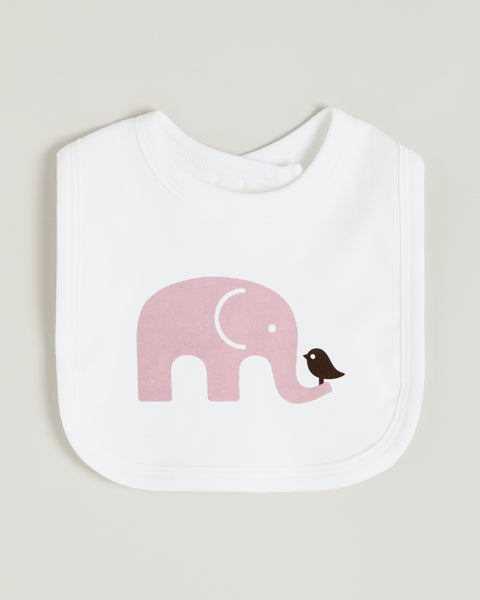 Pink Elephant Bib