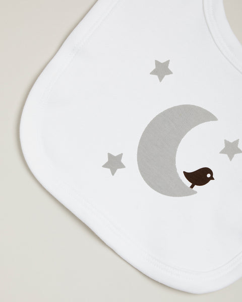 Grey Moon Bib