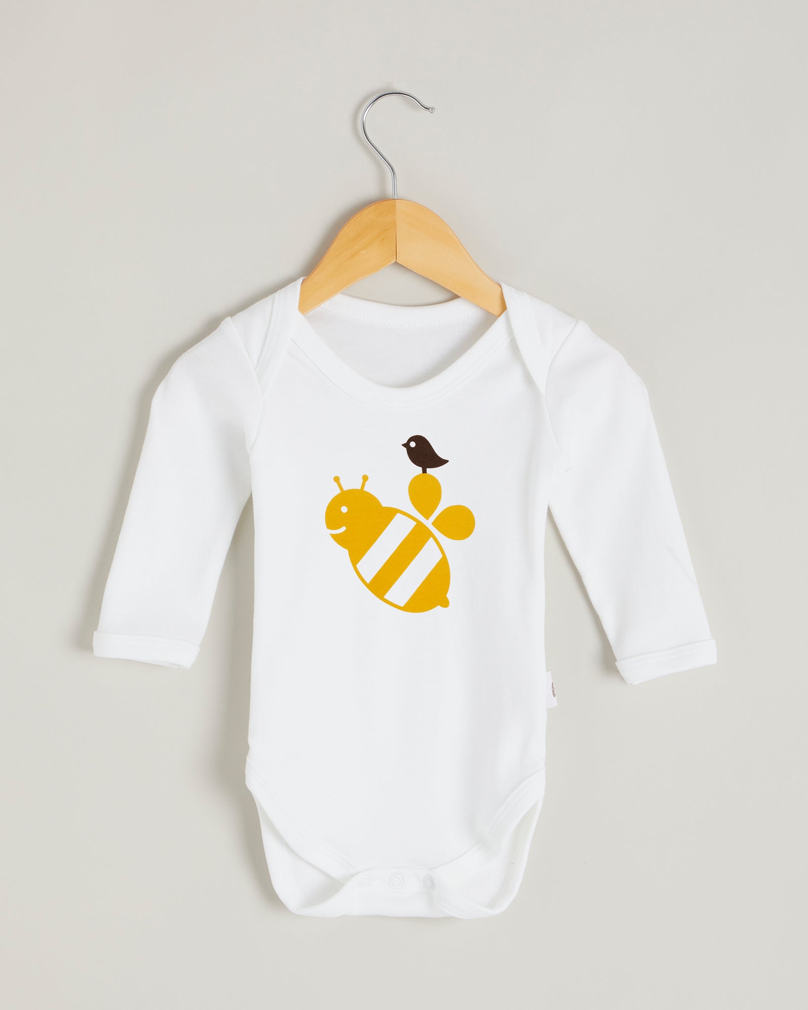 Yellow Bee Short Sleeve Bodysuit