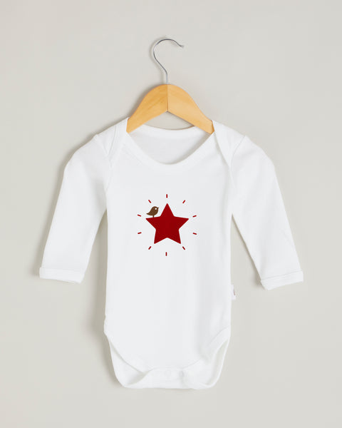 Red Star Long Sleeve Bodysuit