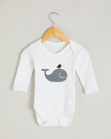 Grey Whale Long Sleeve Bodysuit