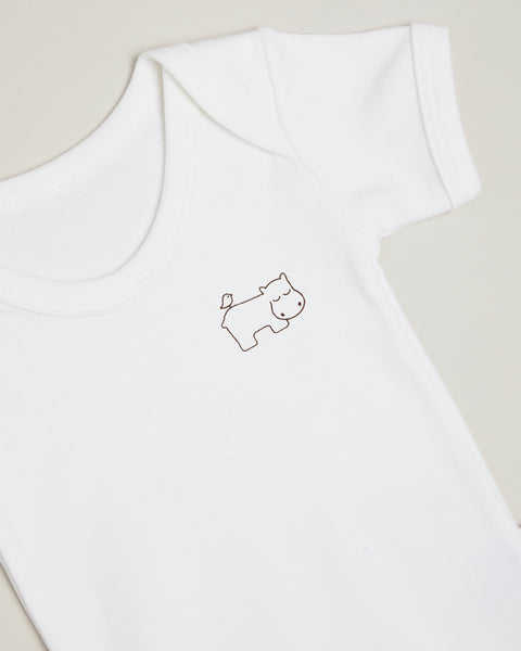 Hippo Short Sleeve Bodysuit