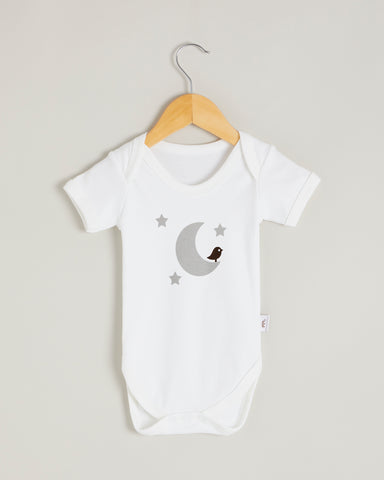 Grey Moon Short Sleeve Bodysuit