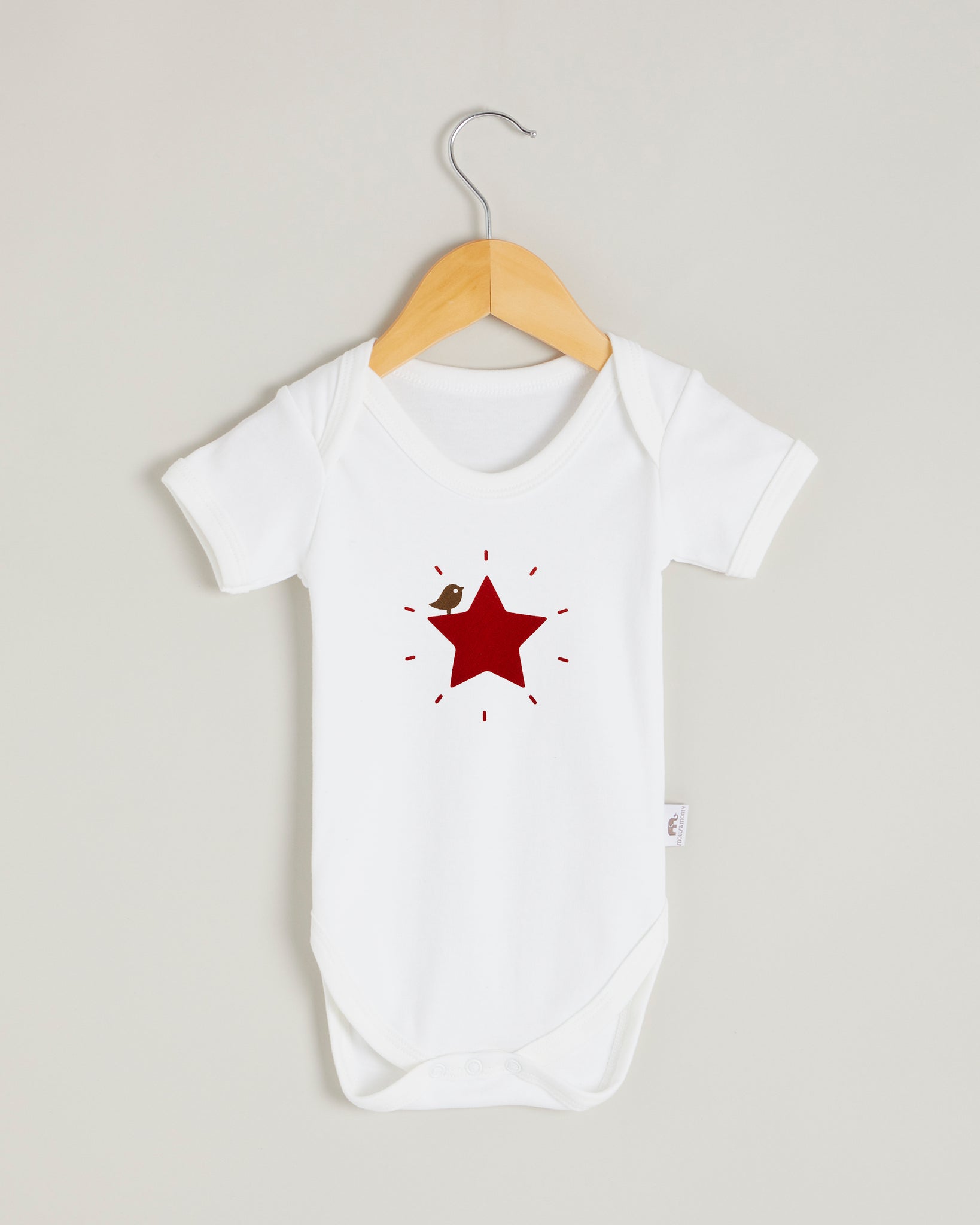 Red Star Short Sleeve Bodysuit