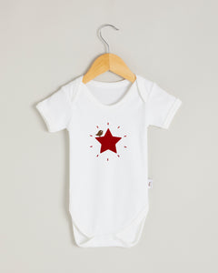 Red Star Short Sleeve Bodysuit