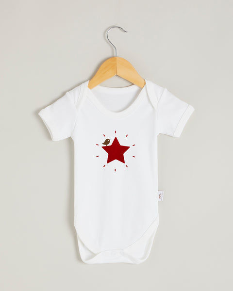 Red Star Short Sleeve Bodysuit