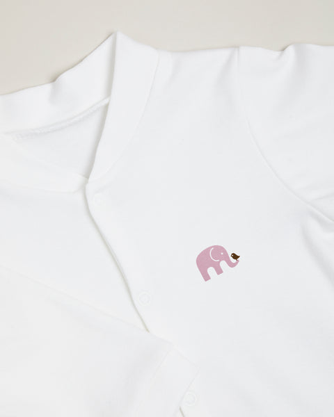 Purple Elephant Sleepsuit