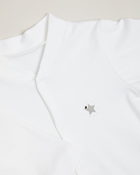 Grey Star Sleepsuit