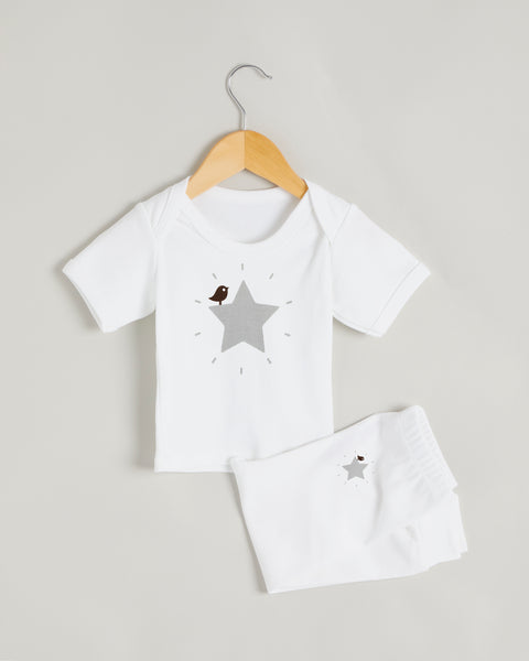 Grey Star Short Sleeve Lounge Set