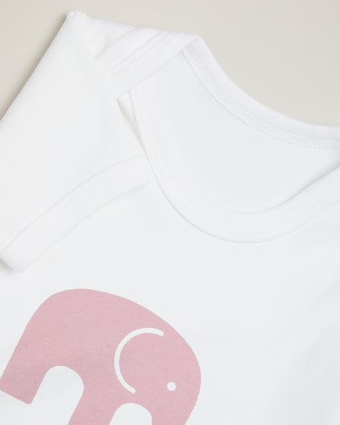 Pink Elephant Short Sleeve T-shirt