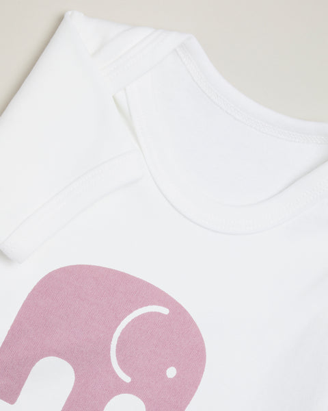Purple Elephant Short Sleeve T-shirt