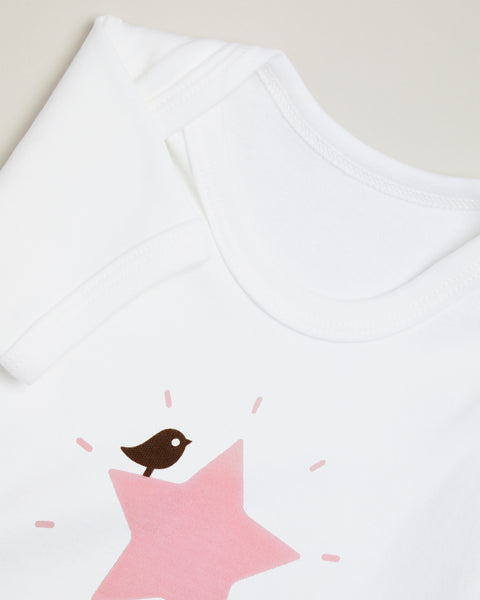 Pink Star Short Sleeve T-shirt