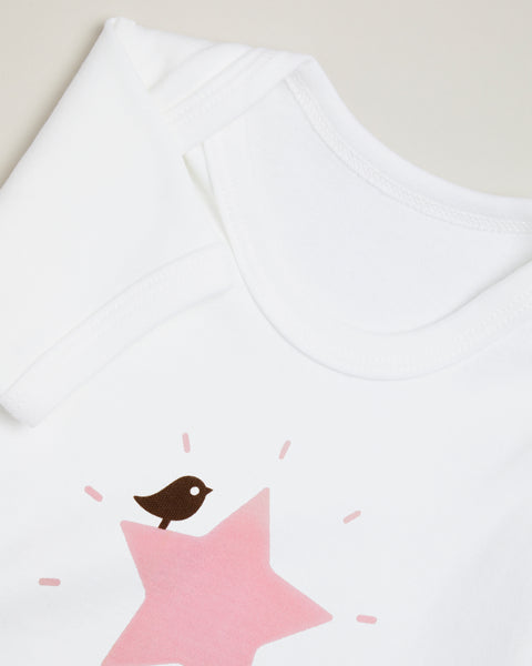 Pink Star Short Sleeve T-shirt